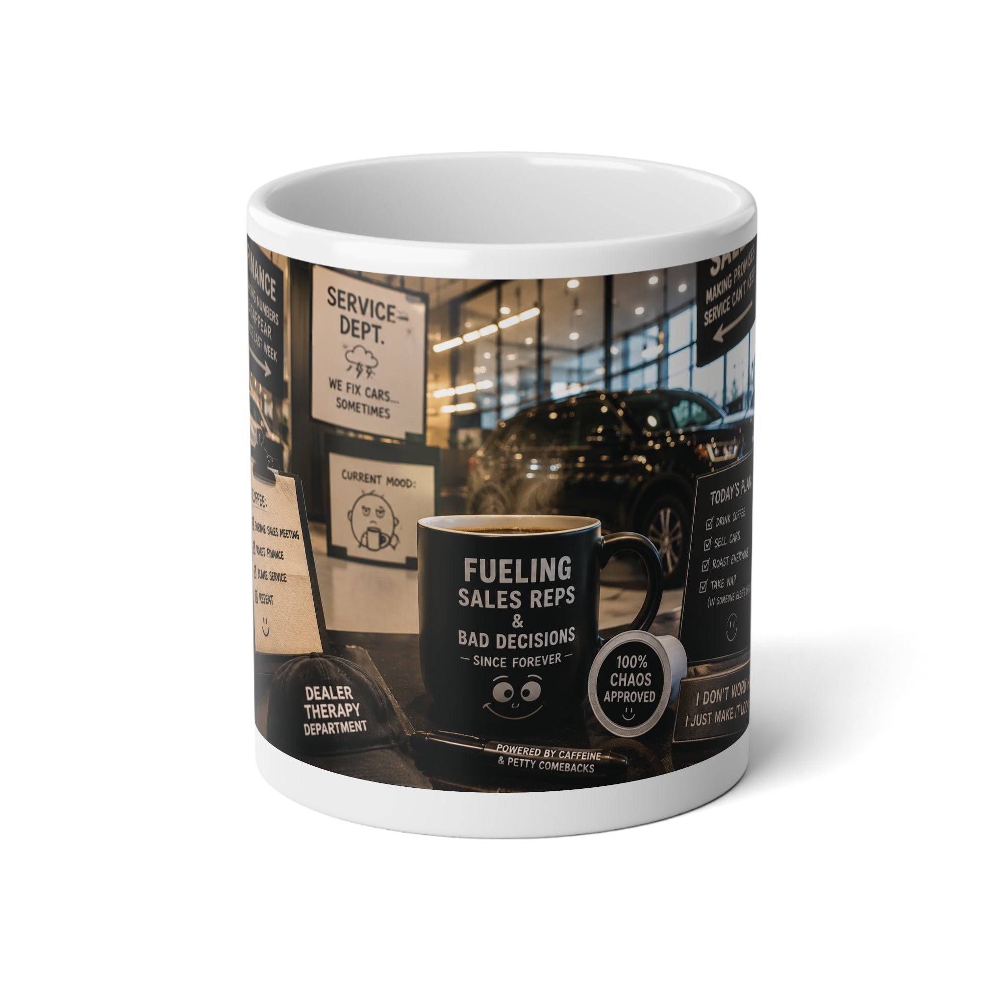 Dealer Choice 20oz Jumbo Coffee Mug — Funny Dealership & Sales Rep Gift